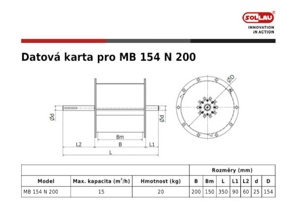MB N mágneses dob
