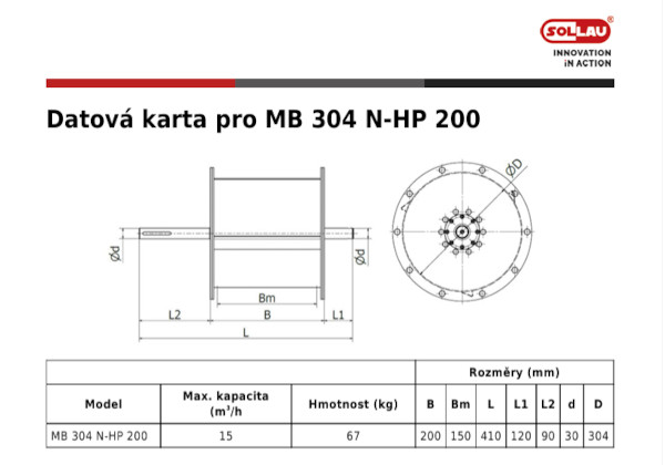 MB N-HP mágneses dob