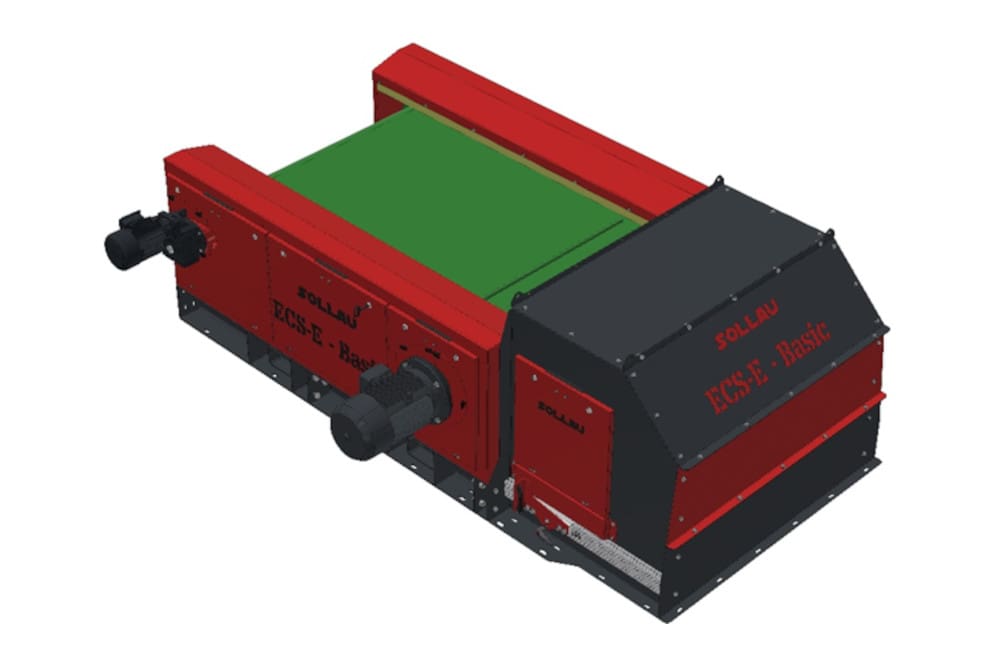 Eddy Current szeparátor excentrikusan elhelyezett rotorral ECS-E ZEBU