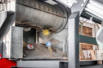 Fedett mágneses dob MBZ 304 N 800 – fémek elválasztása szilárd alternatív tüzelőanyagból (RDF)