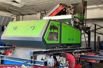 Eddy current separator ECS-E 2000 BULL – fémek elválasztása szilárd alternatív tüzelőanyagból (RDF)