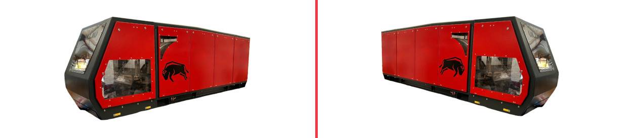 Mágneses szeparátor excentrikusan elhelyezett rotorral ECS-E BUFFALO