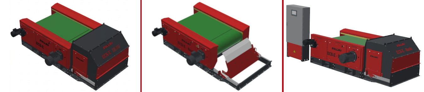 Eddy Current szeparátor excentrikusan elhelyezett rotorral ECS-E ZEBU