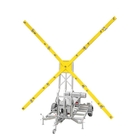 FIREFLY 6 mobil fénykereszt, amely a repülőtéri kifutópálya lezárását jelzi